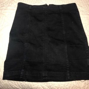 Black Free People Mini Skirt
